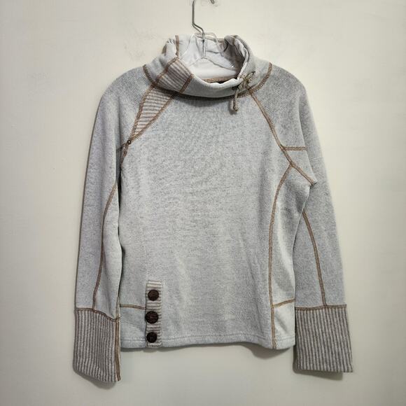 Prana Lucia recycled wool blend knit sweater w/ plush lining woman's size XS - Picture 2 of 13